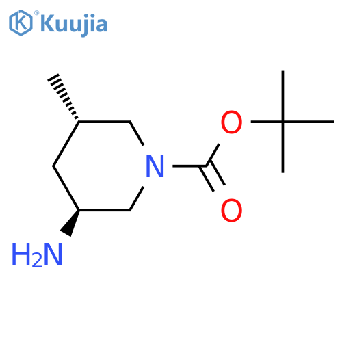 tert-butyl (3S,5S)-3-amino-5-methylpiperidine-1-carboxylate structure