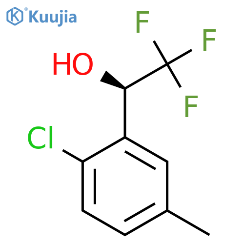 (1R)-1-(2-chloro-5-methylphenyl)-2,2,2-trifluoroethan-1-ol structure