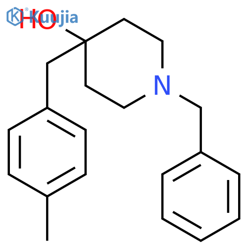 4-Piperidinol, 4-[(4-methylphenyl)methyl]-1-(phenylmethyl)- structure