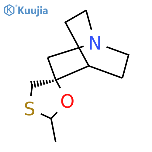 (2R)-5'-methyl-4-azaspirobicyclo2.2.2octane-2,2'-1,4oxathiolane structure