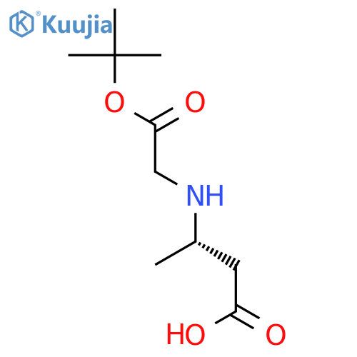 (3S)-3-{(tert-butoxy)carbonyl(methyl)amino}butanoic acid structure