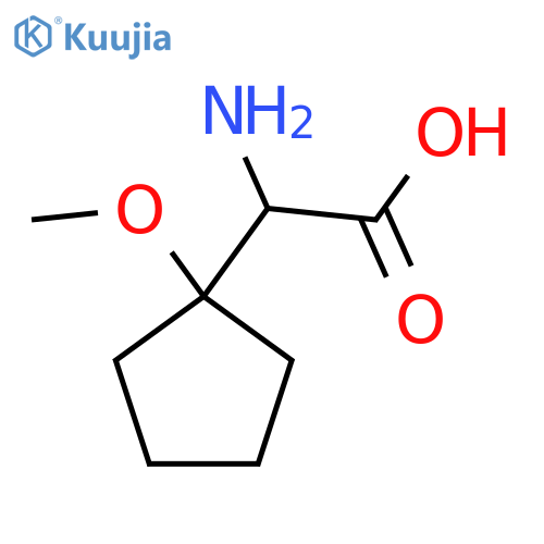 2-Amino-2-(1-methoxycyclopentyl)acetic acid structure