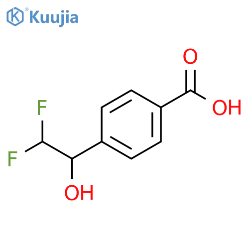 4-(2,2-difluoro-1-hydroxyethyl)benzoic acid structure