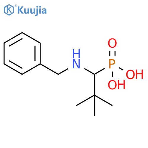 1-(benzylamino)-2,2-dimethylpropylphosphonic acid structure