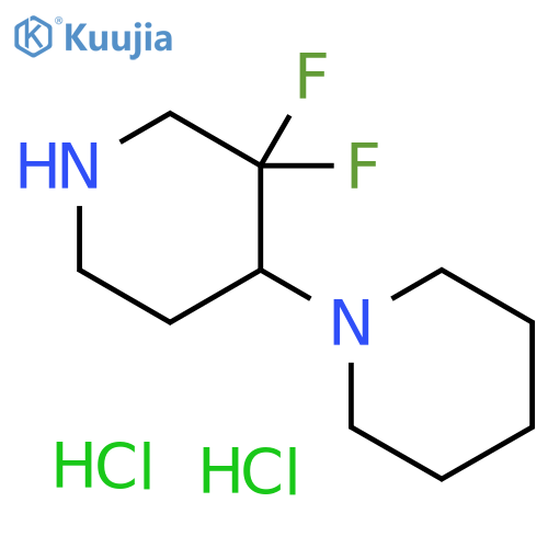 3,3-difluoro-1,4-bipiperidine dihydrochloride structure