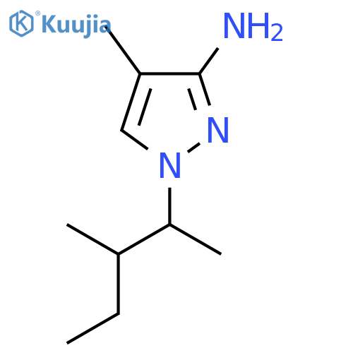 4-Methyl-1-(3-methylpentan-2-yl)-1H-pyrazol-3-amine structure