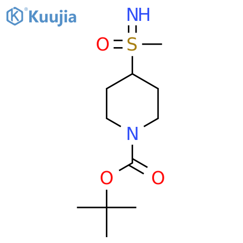 tert-butyl 4-[imino(methyl)oxo-λ?-sulfanyl]piperidine-1-carboxylate structure