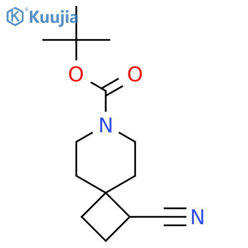 Tert-butyl 1-cyano-7-azaspiro[3.5]nonane-7-carboxylate structure