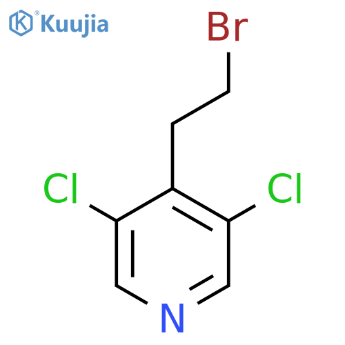 4-(2-bromoethyl)-3,5-dichloropyridine structure