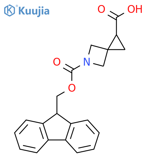 5-(9H-fluoren-9-ylmethoxycarbonyl)-5-azaspiro[2.3]hexane-2-carboxylic acid structure