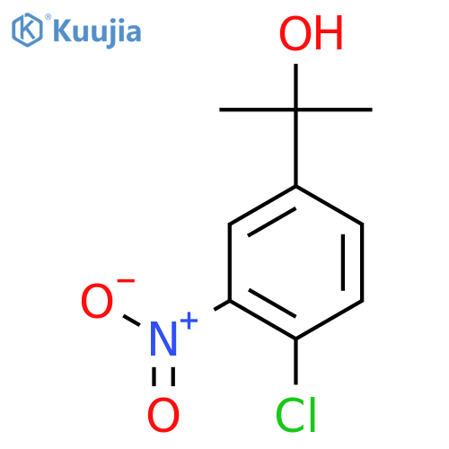2-(4-chloro-3-nitrophenyl)propan-2-ol structure