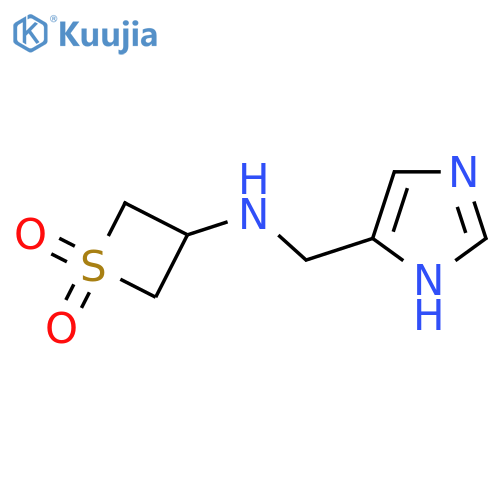 3-{[(1H-imidazol-5-yl)methyl]amino}-1lambda6-thietane-1,1-dione structure