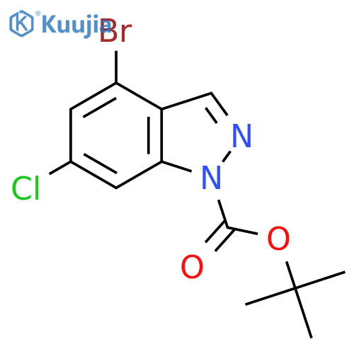 Tert-Butyl 4-bromo-6-chloro-1H-indazole-1-carboxylate structure