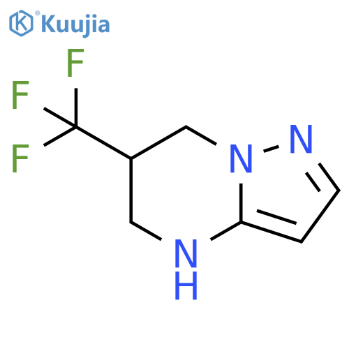 6-(trifluoromethyl)-4H,5H,6H,7H-pyrazolo1,5-apyrimidine structure