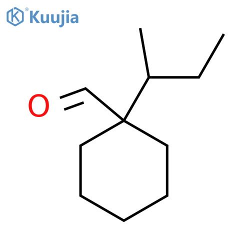 1-(butan-2-yl)cyclohexane-1-carbaldehyde structure