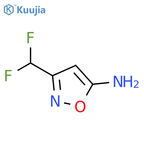 3-(difluoromethyl)-1,2-oxazol-5-amine structure