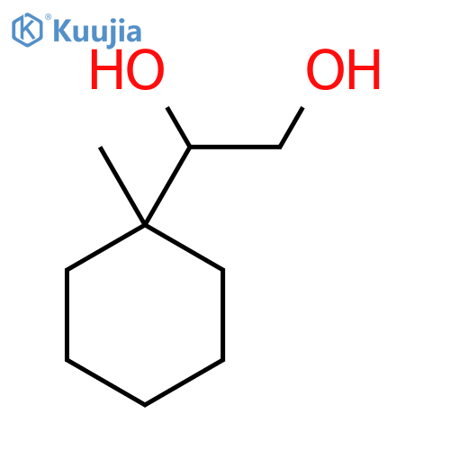 1-(1-methylcyclohexyl)ethane-1,2-diol structure