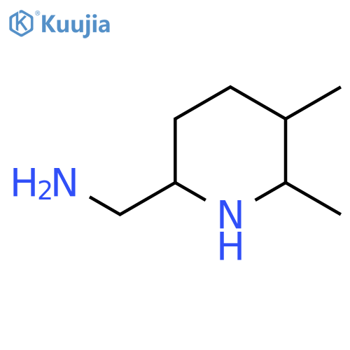 (5,6-Dimethylpiperidin-2-yl)methanamine structure