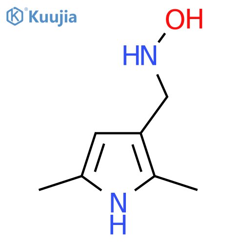 N-(2,5-dimethyl-1H-pyrrol-3-yl)methylhydroxylamine structure