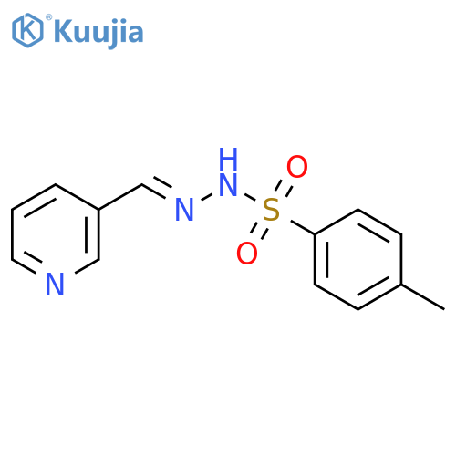 Benzenesulfonic acid,4-methyl-, 2-(3-pyridinylmethylene)hydrazide structure