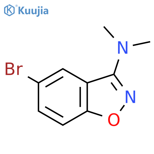 5-Bromo-N,N-dimethylbenzo[d]isoxazol-3-amine structure