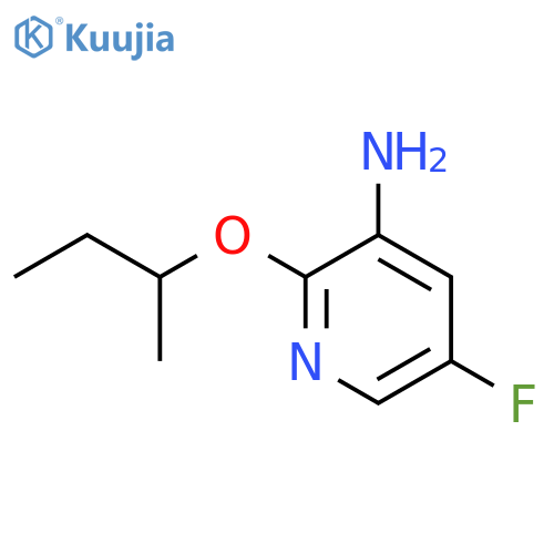 2-(butan-2-yloxy)-5-fluoropyridin-3-amine structure