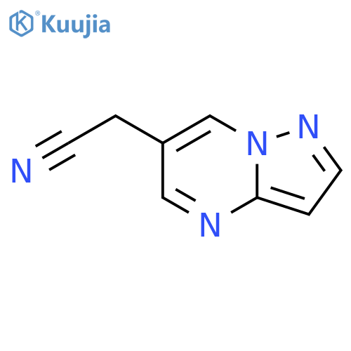 Pyrazolo[1,5-a]pyrimidine-6-acetonitrile structure