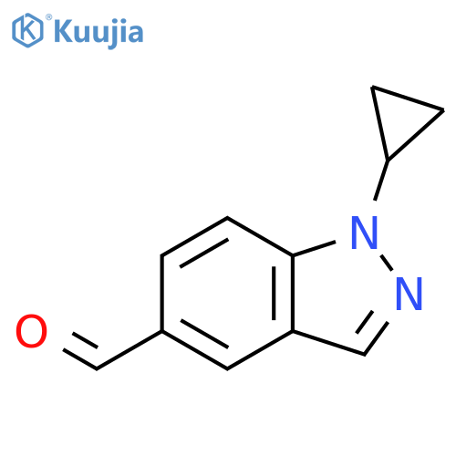 1-cyclopropyl-1H-indazole-5-carbaldehyde structure