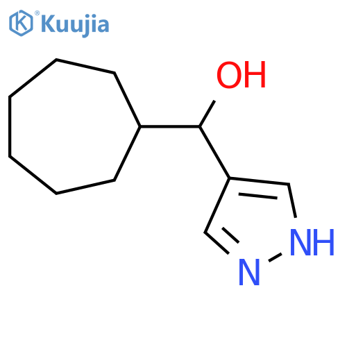 Cycloheptyl(1H-pyrazol-4-yl)methanol structure