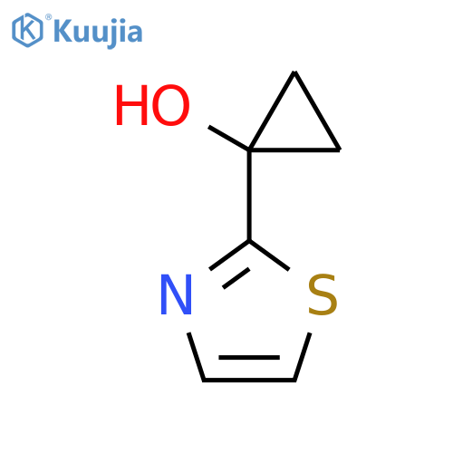 1-(1,3-thiazol-2-yl)cyclopropan-1-ol structure