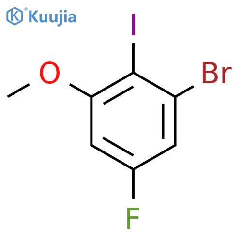 3-Bromo-5-fluoro-2-iodoanisole structure