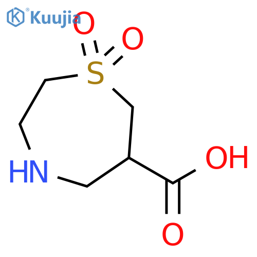 1,1-dioxo-1lambda6,4-thiazepane-6-carboxylic acid structure