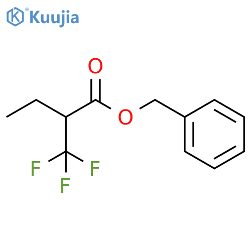 benzyl 2-(trifluoromethyl)butanoate structure