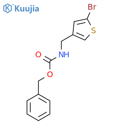 benzyl N-[(5-bromothiophen-3-yl)methyl]carbamate structure