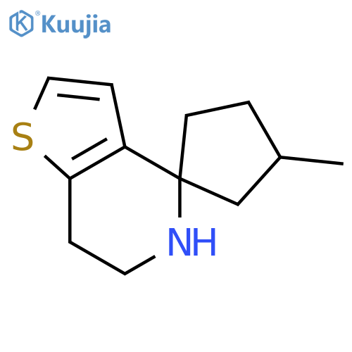 4-methyl-6',7'-dihydro-5'H-spirocyclopentane-1,4'-thieno3,2-cpyridine structure