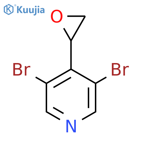 3,5-dibromo-4-(oxiran-2-yl)pyridine structure
