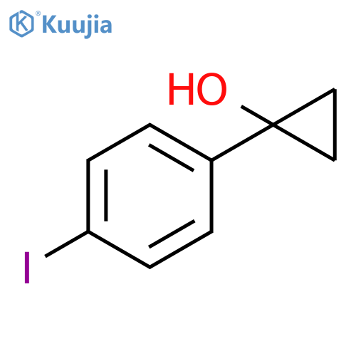 1-(4-Iodophenyl)cyclopropanol structure