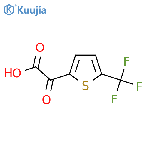 2-oxo-2-5-(trifluoromethyl)thiophen-2-ylacetic acid structure