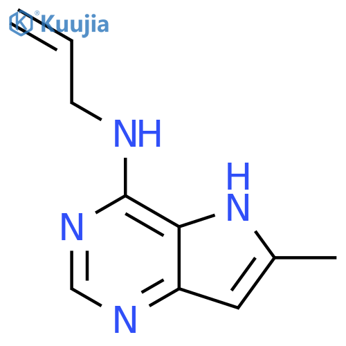 6-methyl-N-(prop-2-en-1-yl)-5H-pyrrolo[3,2-d]pyrimidin-4-amine structure