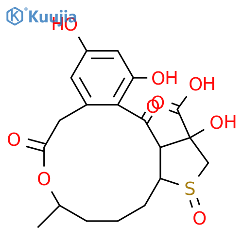 Cyclothiocurvularins; (10ξ,11ξ,15S,18ξ)-form, S-Oxide structure