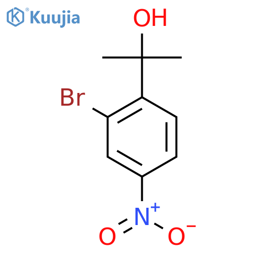 2-(2-bromo-4-nitrophenyl)propan-2-ol structure