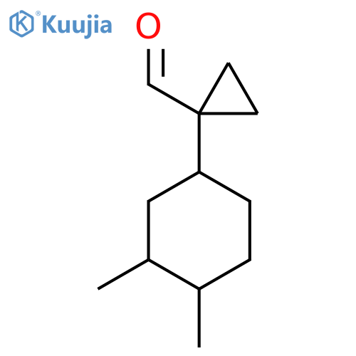 1-(3,4-Dimethylcyclohexyl)cyclopropane-1-carbaldehyde structure