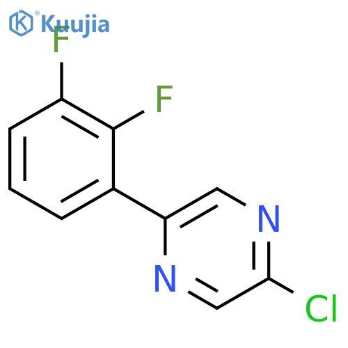 2-chloro-5-(2,3-difluorophenyl)pyrazine structure