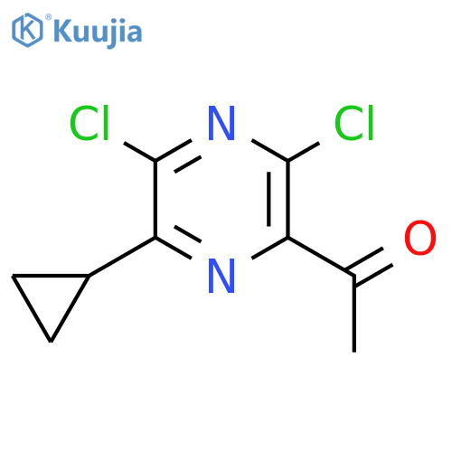 1-(3,5-Dichloro-6-cyclopropylpyrazin-2-yl)ethanone structure