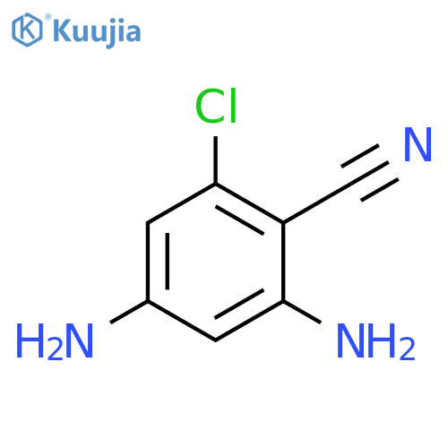 2,4-diamino-6-chlorobenzonitrile structure
