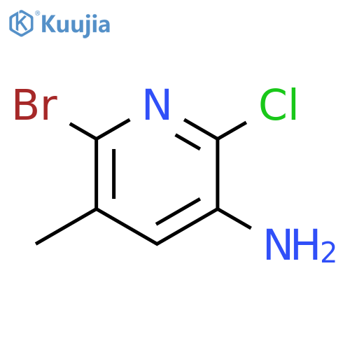 6-bromo-2-chloro-5-methyl-pyridin-3-amine structure