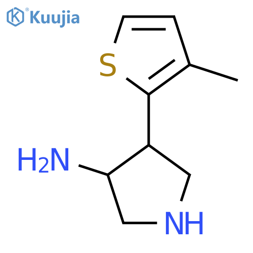 4-(3-Methylthiophen-2-yl)pyrrolidin-3-amine structure