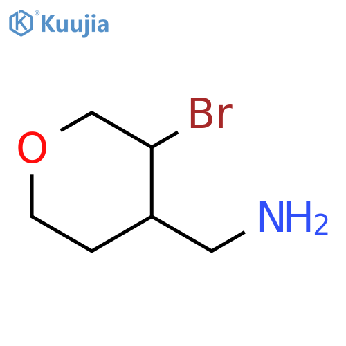 (3-bromooxan-4-yl)methanamine structure
