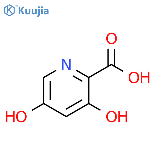 3,5-dihydroxypyridine-2-carboxylic acid structure