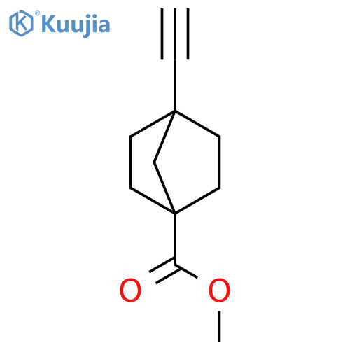 methyl 4-ethynylbicyclo2.2.1heptane-1-carboxylate structure